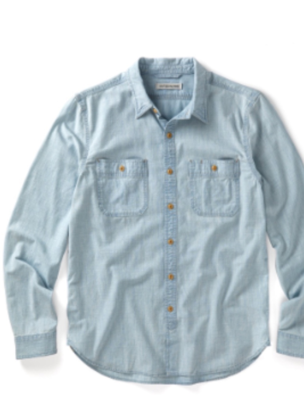 Outerknown Chambray Utility Shirt Light Blue Wash